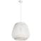 Dembleby 20" Wide White Pendant With White Bamboo Shade