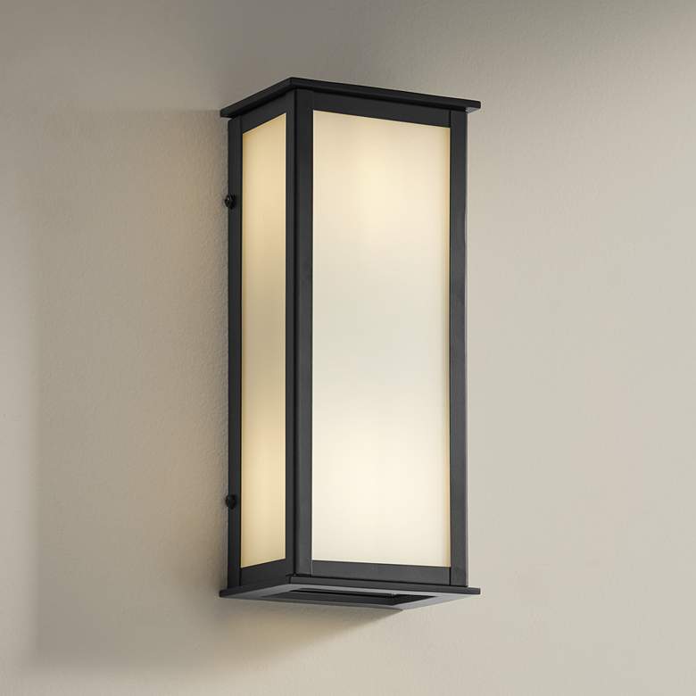 Image 1 Demeter 12 3/4 inch High Black Wall Sconce