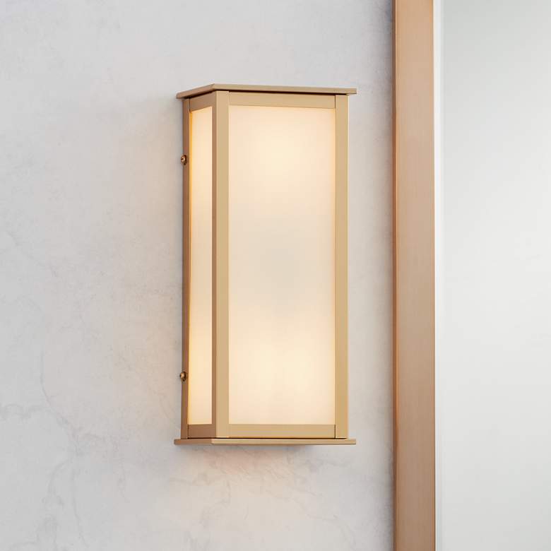 Image 2 Demeter 12 3/4" High Warm Gold Wall Sconce