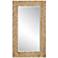Demetria Chevron Solid Wood 43 3/4" x 74" Wall Mirror