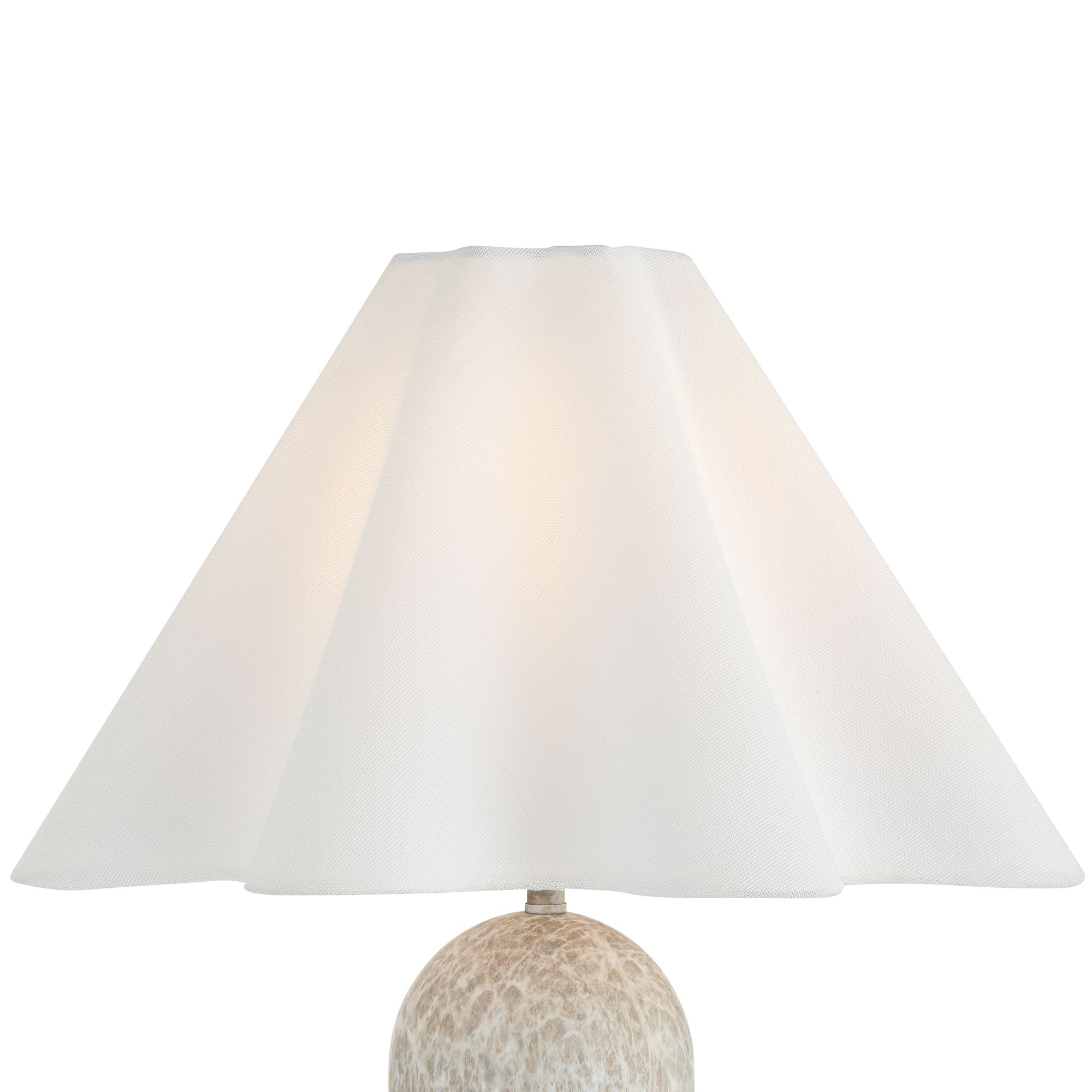 Image 3 Demi 17 3/4" High Marbleized Beige Metal Accent Table Lamp Set of 2 more views