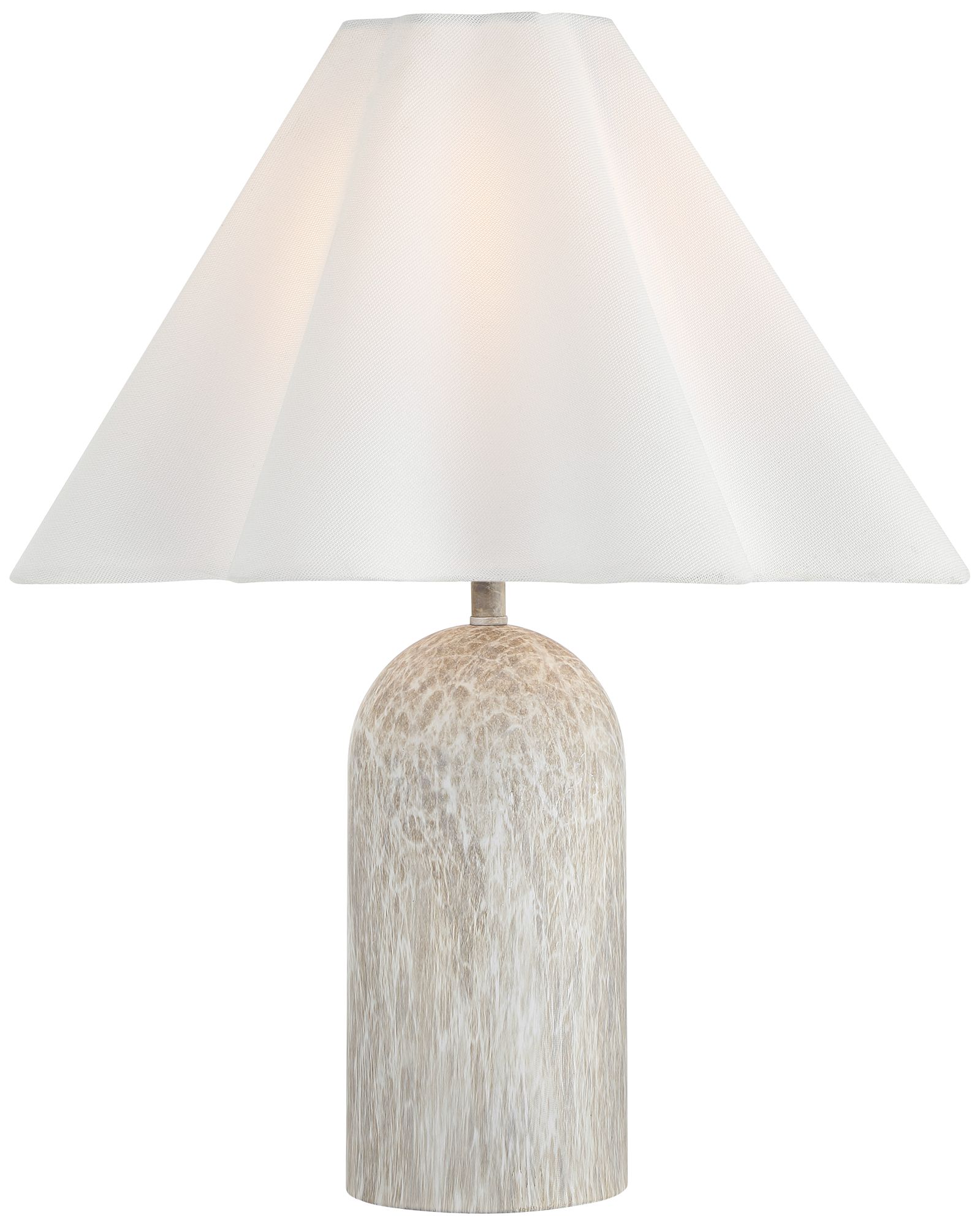 Demi 17 3/4" High Marbleized Beige Metal Accent Table Lamp Set of 2