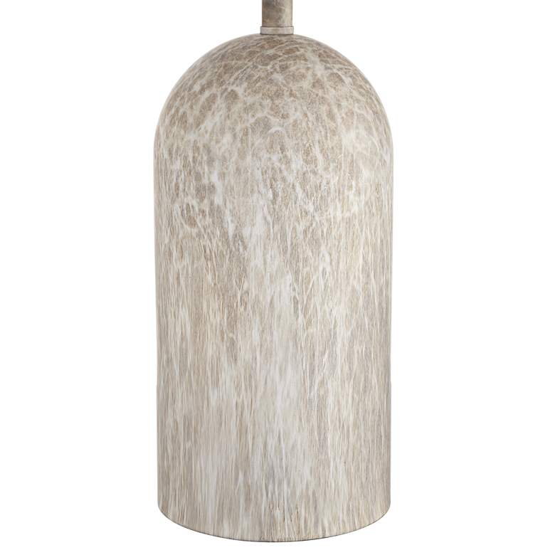 Image 6 Demi 17 3/4" High Marbleized Beige Metal Accent Table Lamp more views