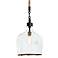 Demi John 10" Wide Black and Clear Glass Mini Pendant