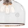 Demi John 10" Wide Black and Clear Glass Mini Pendant