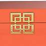 Demi Orange Rectangular Decorative Boxes Set of 2