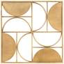Demiluna 24 1/2" Square Shiny Brushed Gold Wall Plaque