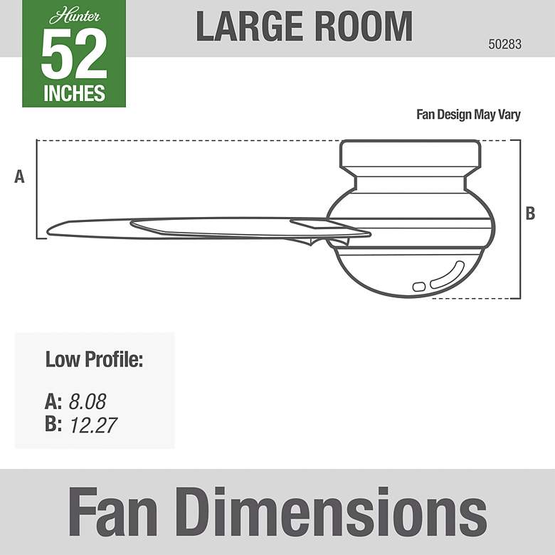 Image 5 Dempsey 52 in Indoor Brushed Nickel LED Ceiling Fan with Remote more views