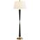 Dempsey Bronze and Vintage Brass Hourglass Floor Lamp