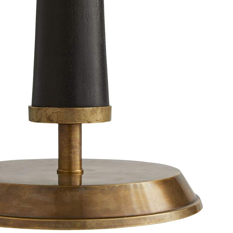 Image 3 Dempsey Bronze and Vintage Brass Hourglass Floor Lamp more views