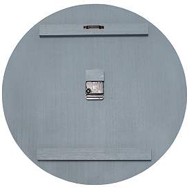Image5 of Dempsey Dark Gray Wash Wood 23" Battery Powered Rustic Wall Clock more views