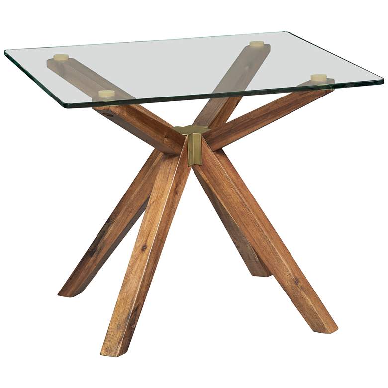 Image 2 Denali 23 3/4" Wide Walnut Stain Wood Square End Table