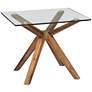 Denali 23 3/4" Wide Walnut Stain Wood Square End Table