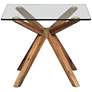 Denali 23 3/4" Wide Walnut Stain Wood Square End Table