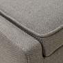 Denali 48" Wide Gray Fabric Rectangular Accent Bench