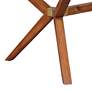 4_Denali 51" Wide Walnut Wood Coffee Table with Glass Top more views
