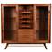 Denali 59" Wide Walnut Wood 2-Door 2-Drawer Wine Buffet