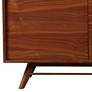 Denali 71" Wide Walnut Wood 3-Section Modern Sideboard