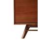 Denali 71" Wide Walnut Wood 3-Section Modern Sideboard
