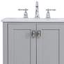 Denby 32" Wide Gray 5-Drawer Single Sink Bathroom Vanity