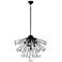 Dendelio 30" Wide Matte Black 13-Light Sputnik Chandelier
