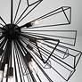 6_Dendelio 30" Wide Matte Black 13-Light Sputnik Chandelier more views