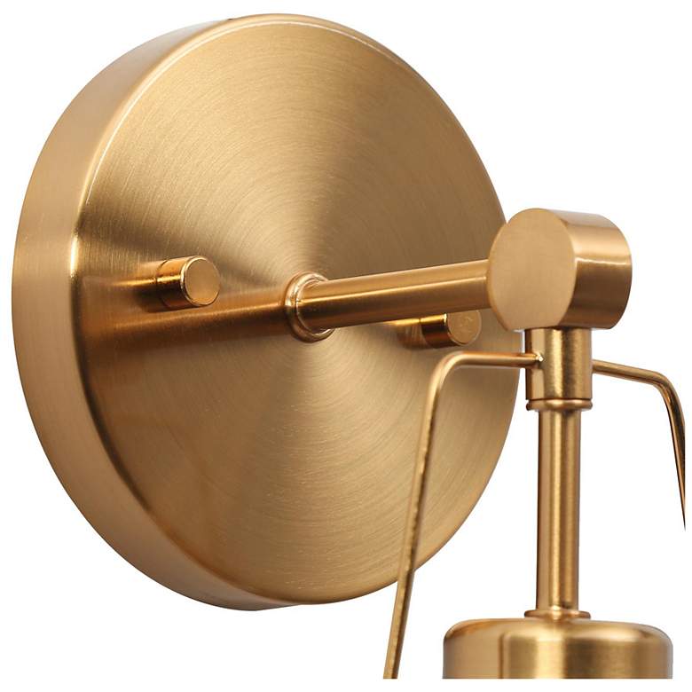 Image 2 Dendro 1-Light 4.7" Wide Brass Bath Light more views
