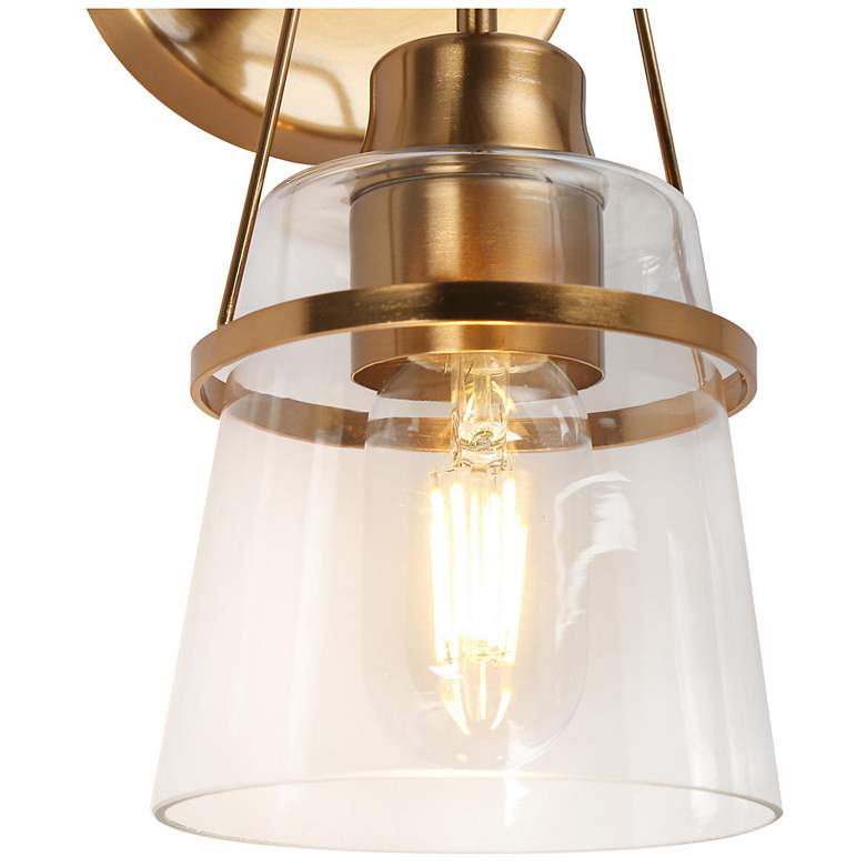 Image 4 Dendro 1-Light 4.7" Wide Brass Bath Light more views