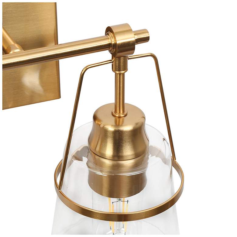 Image 3 Dendro 2-Light 13.4" Wide Brass Bath Light more views