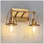 6_Dendro 2-Light 13.4" Wide Brass Bath Light more views
