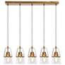1_Dendro 5-Light Gold Island Chandelier