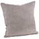 Denier Natural Linen 20" Square Decorative Throw Pillow