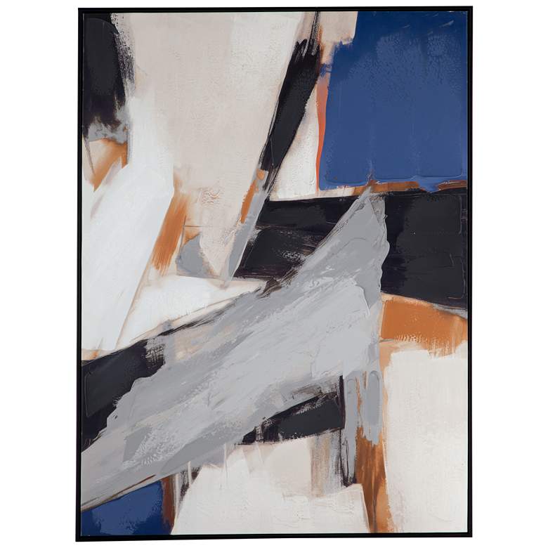 Image 1 Denisa I 35" x 47" Multi-Color Framed Canvas