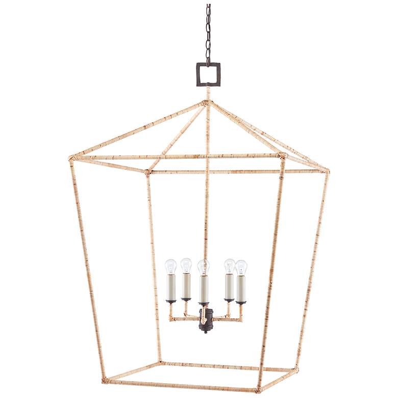 Image 2 Denison Rattan Grande Lantern more views