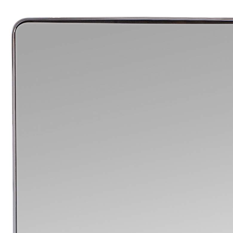 Image 2 Denley Chrome Metal 20 inch x 80 inch Rectangular Floor Mirror more views