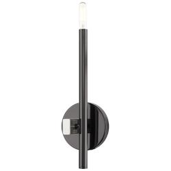 Denmark 1 Light Black Chrome ADA Single Sconce