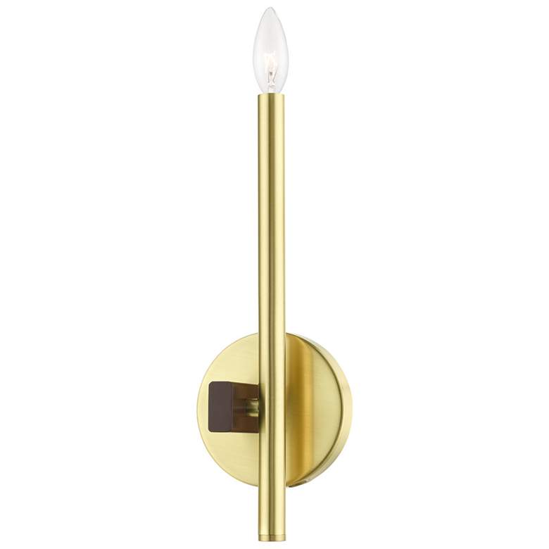 Image 1 Denmark 1 Light Satin Brass ADA Single Sconce