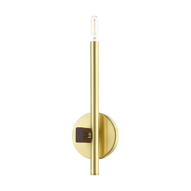 Image 3 Denmark 1 Light Satin Brass ADA Single Sconce more views