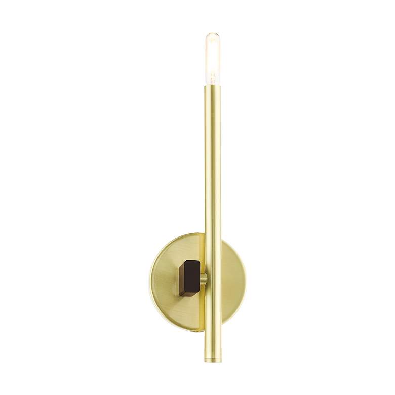 Image 4 Denmark 1 Light Satin Brass ADA Single Sconce more views