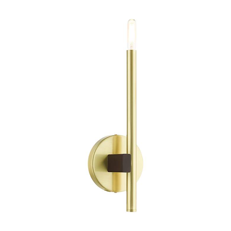Image 5 Denmark 1 Light Satin Brass ADA Single Sconce more views