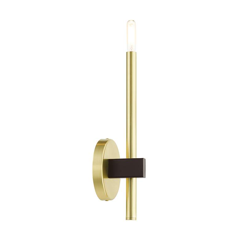 Image 6 Denmark 1 Light Satin Brass ADA Single Sconce more views