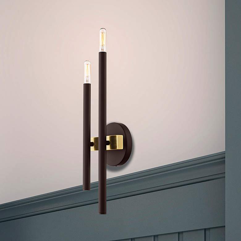 Image 1 Denmark 2 Light Bronze Wall Sconce