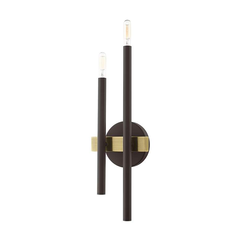 Image 4 Denmark 2 Light Bronze Wall Sconce more views
