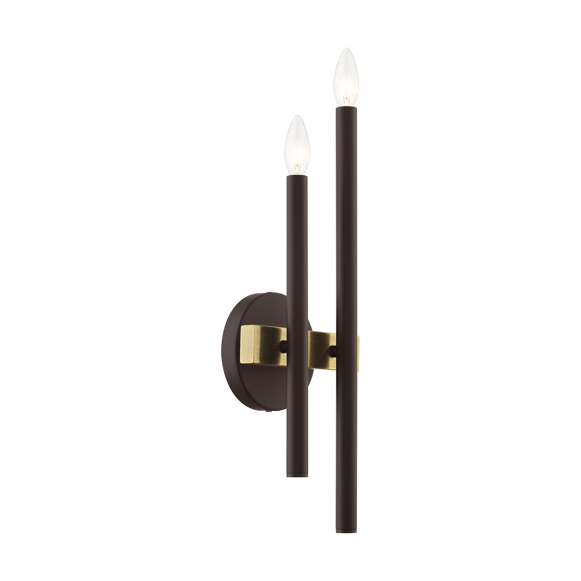Denmark 2 Light Bronze Wall Sconce