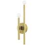 2_Denmark 2 Light Satin Brass ADA Double Sconce