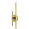 Denmark 2 Light Satin Brass ADA Double Sconce