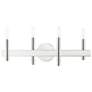 2_Denmark 23 1/2" Wide Polished Chrome 4-Light Bath Light