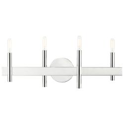 Denmark 23 1/2" Wide Polished Chrome 4-Light Bath Light