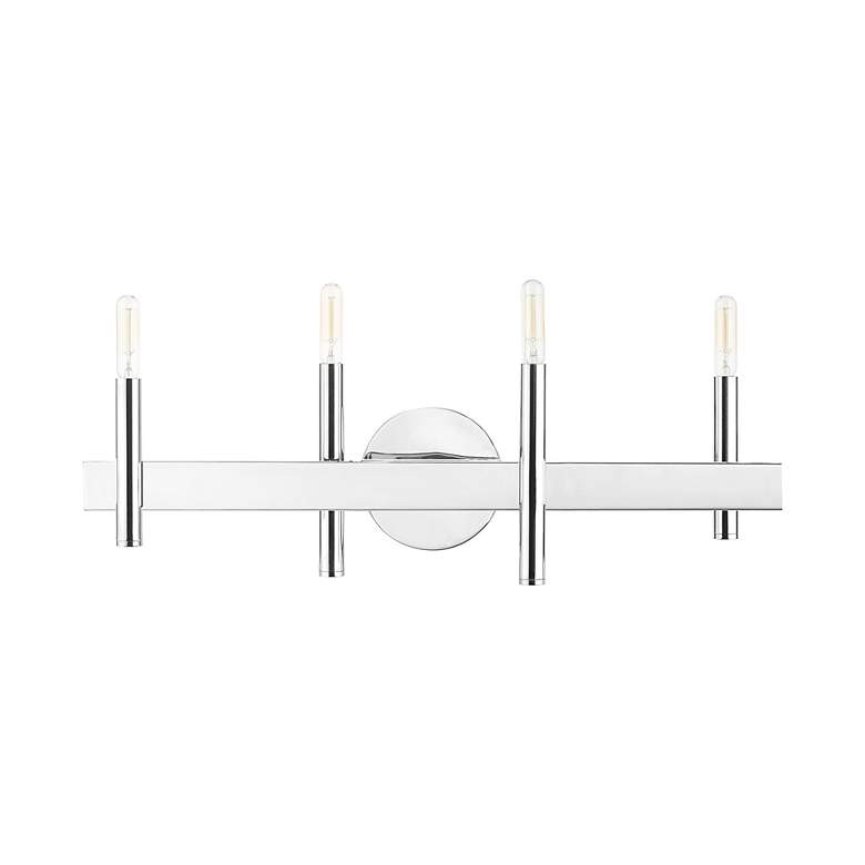 Image 5 Denmark 23 1/2" Wide Polished Chrome 4-Light Bath Light more views