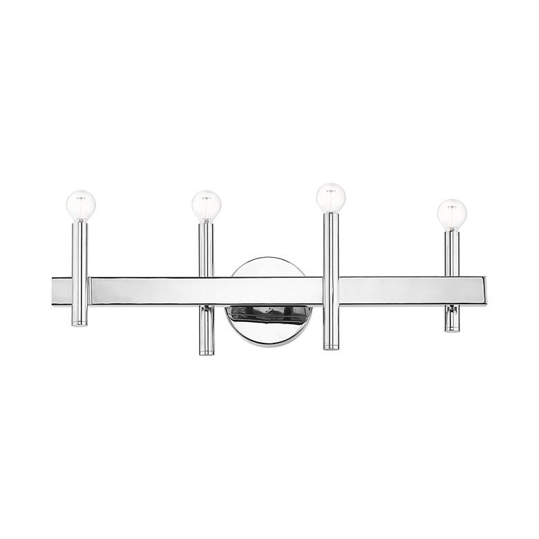Image 6 Denmark 23 1/2" Wide Polished Chrome 4-Light Bath Light more views